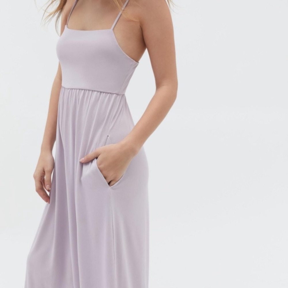 Urban Outfitters Lavender Wide Leg Jumpsuit